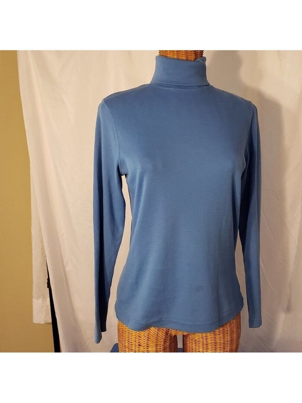 Ladies TABI International Turtleneck in Blue -S/P